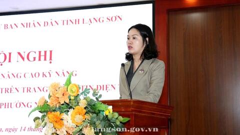 Hội nghị tập huấn nâng cao kỹ năng viết, biên tập tin, bài trên Trang thông tin điện tử thành phần các xã, phường