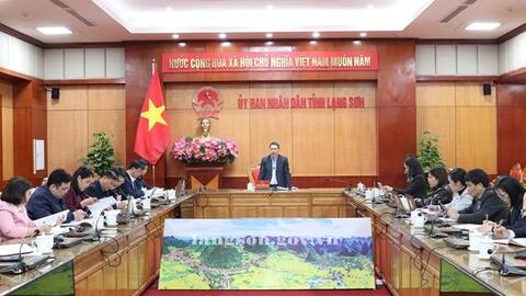 Đồng chí Đoàn Thanh Sơn, Phó Chủ tịch UBND tỉnh làm việc với Văn phòng UBND tỉnh