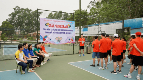 Giải Pickleball chào mừng kỷ niệm 50 năm ngày Giải phóng Miền Nam thống nhất đất nước và 135 năm Ngày sinh Chủ tịch Hồ Chí Minh