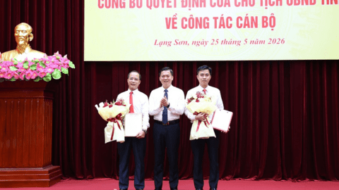 Công bố Quyết định của Chủ tịch UBND tỉnh về việc điều động và bổ nhiệm chức vụ Phó Chánh Văn phòng UBND tỉnh, Phó Giám đốc Ban Quản lý dự án đầu tư xây dựng công trình giao thông tỉnh