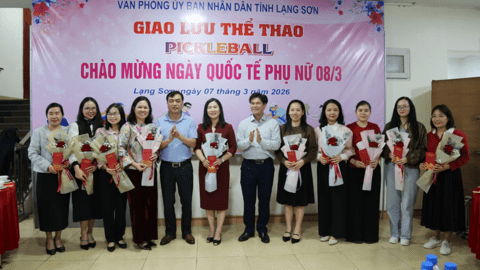 Văn phòng UBND tỉnh tổ chức Giải Pickleball chào mừng kỷ niệm 116 năm Ngày quốc tế phụ nữ 08/3