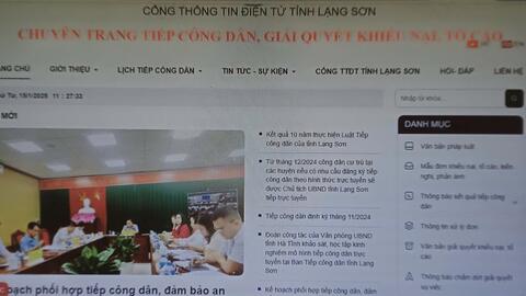 Ban hành Quy chế hoạt động Trang thông tin điện tử tiếp công dân, giải quyết khiếu nại, tố cáo