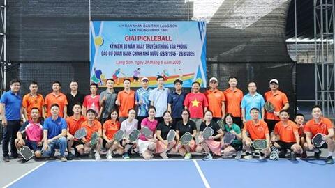 Giải Pickleball trong cán bộ, công chức, viên chức năm 2025, nhân kỷ niệm 80 năm Ngày truyền thống Văn phòng các cơ quan hành chính nhà nước (28/8/1945-28/8/2025)