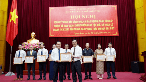 Đảng bộ Văn phòng UBND tỉnh được khen thưởng trong phòng trào thi đua đặc biệt lập thành tích chào mừng Đại hội Đảng bộ các cấp